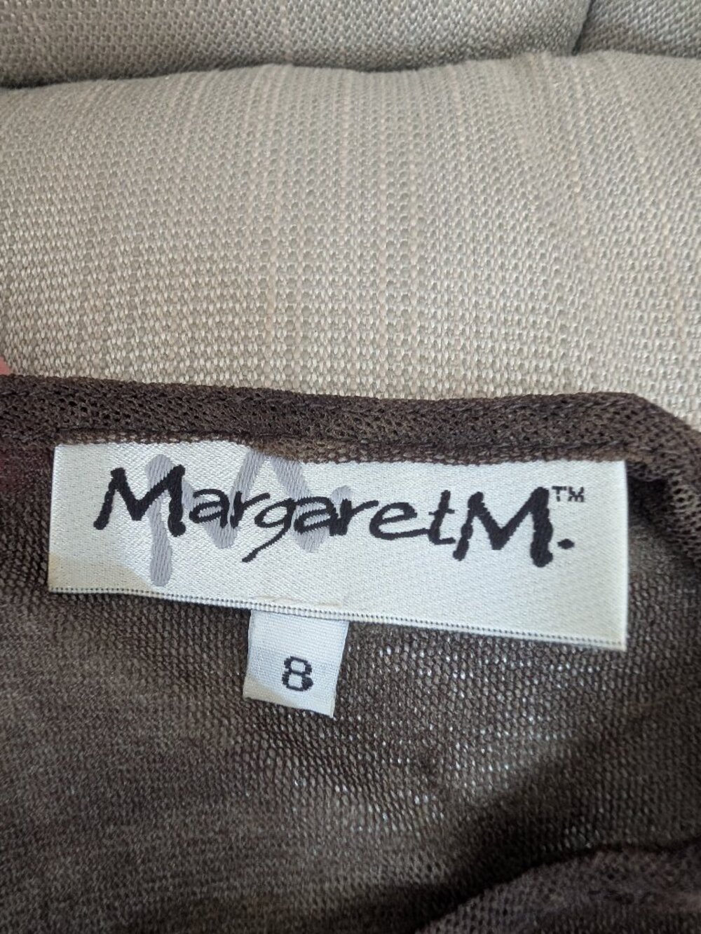 Margaret M, Long sleeve Knitted cover up size 8